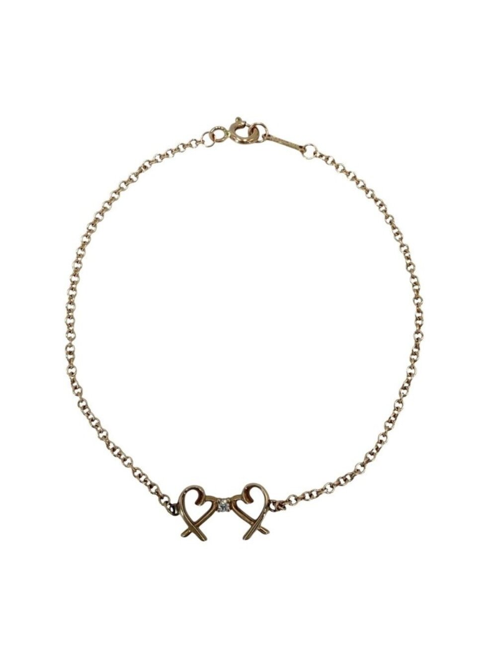 Tiffany & Co Bracelet Loving Heart 18k Gold 18k Pink Diamond